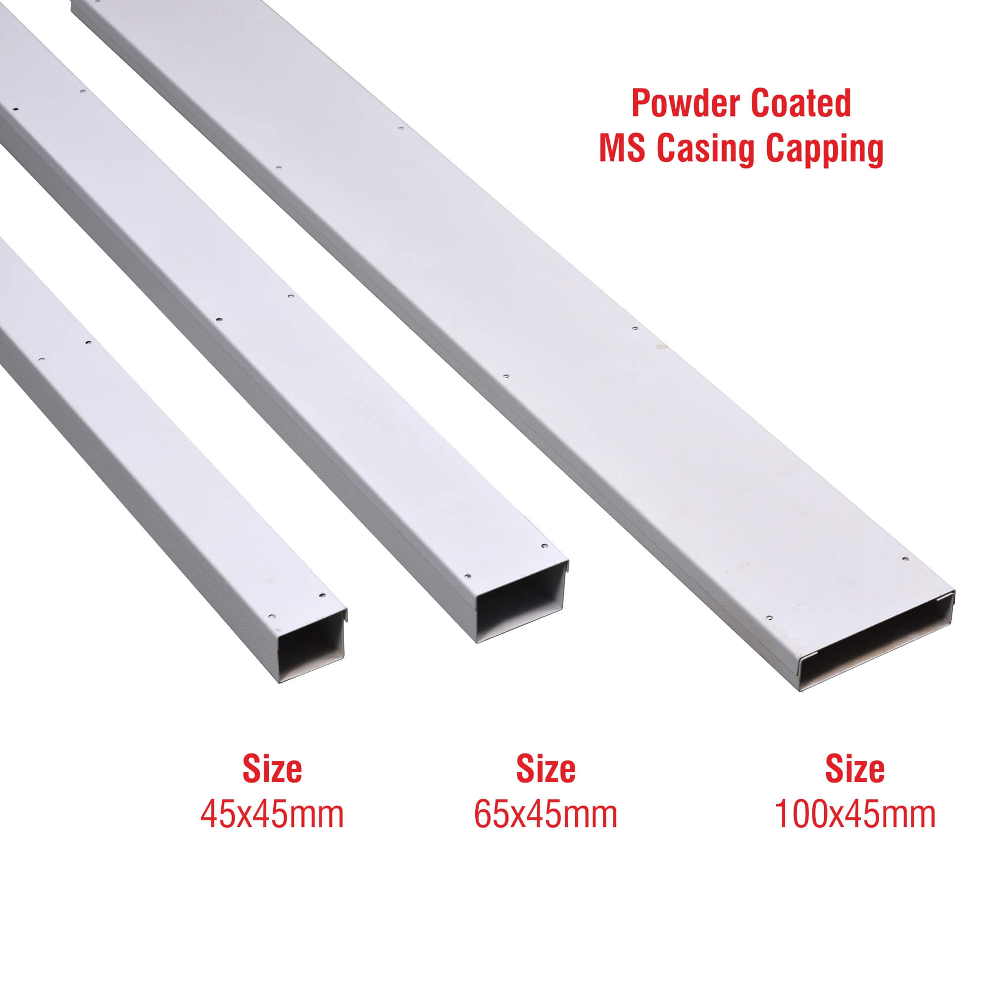 Powder Coated Metal Casing Capping / PVC Casing Capping